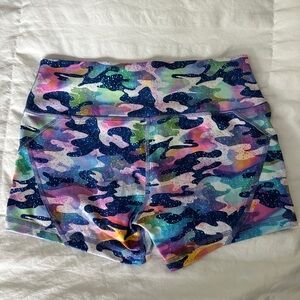 Fleo Rainbow Camo Shorts Apex 3.23” size M